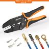 KF CPTEC 04B Ratchet Crimping Pliers for Uninsulated Open Barrel Terminals – Compatible with JST, Molex, TE, AMP, and Deutsch Connectors – AWG 22-10 (
