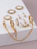10pcs Exquisite Star Water Drop Pendant Multiple Synthetic Zircon Earrings Women's Daily, Music Festival Vacation Jewelry