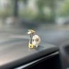 Daisy And Rabbit Designed Car Center Console Decorations, Car Window/Computer Desk Decorative Ornaments, Car/Home Interior Decor Accessories