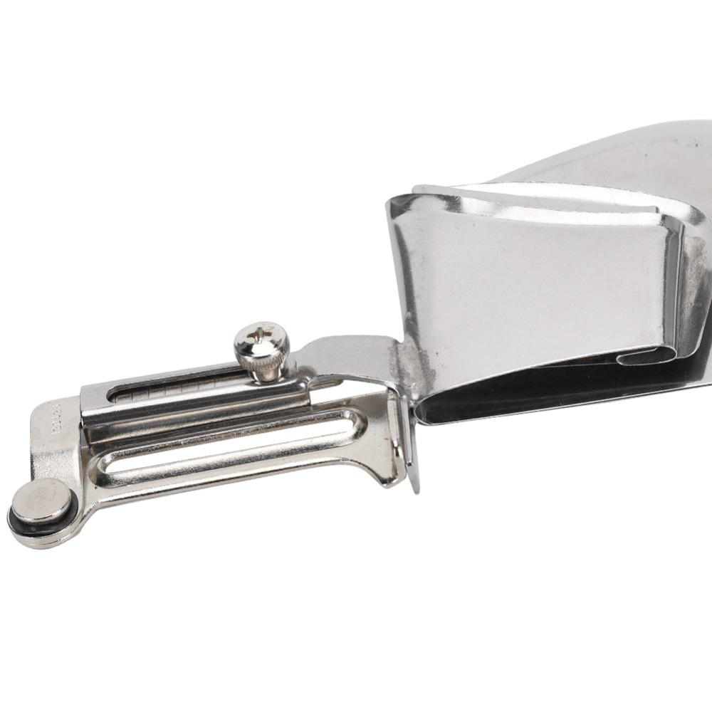 Iron Lockstitch Presser Foot Adjustable Rolled Hem Binding Attachment  Industrial Sewing Machine