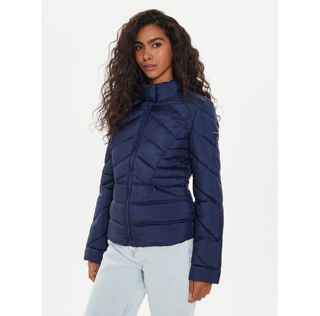 

Демисезонная куртка Guess Juliane W4YL39 WGAE2, цвет: темно-синий, стандартный крой XS