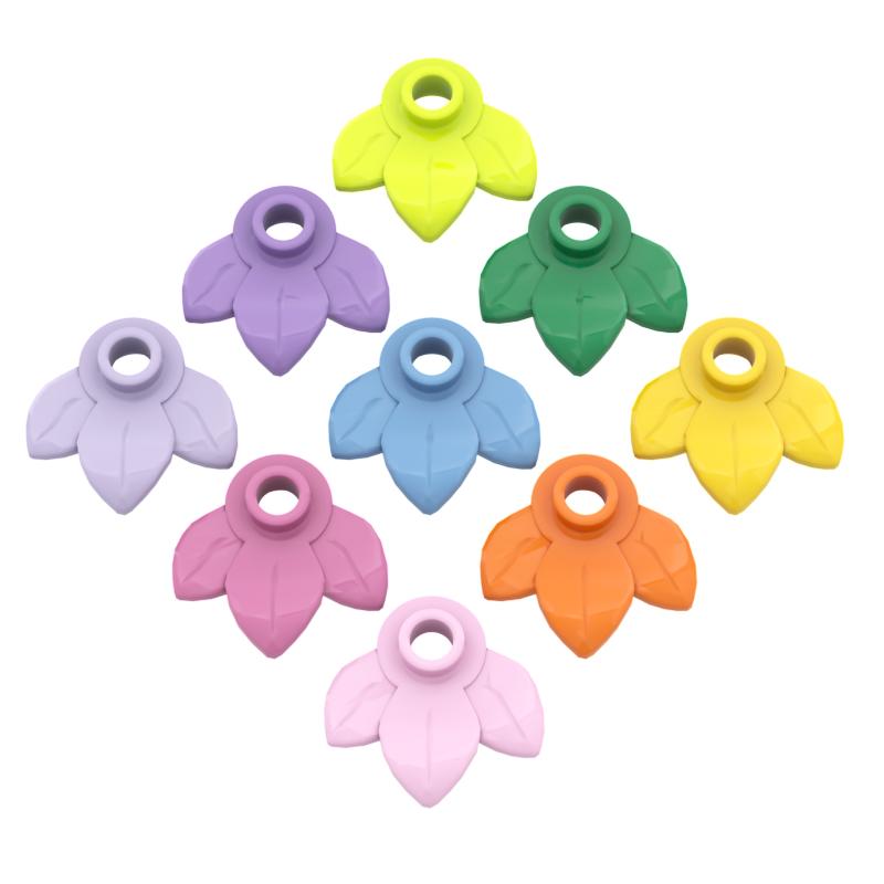 Non-Toxic Flower Stars Plant Moc Building Blocks Toys City Forest Classic Brick