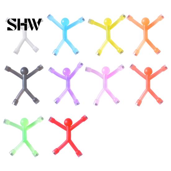 Interactive Toys for Family 10Pcs Magnetic Stick Figure Fidget Toy, Bendable Magnet Matchman Fridge Portable Home Note Photo Holder, Stress