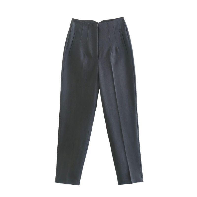Cigarette Pipe Commute Leisure Candy Color Slim Looking Ankle-Length Pants