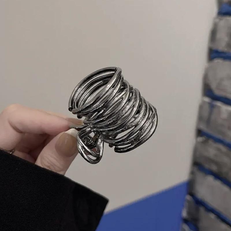 

Вырез металлический зажим для волос с высоким хвостом чёрный