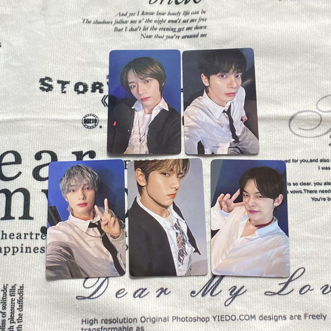 

[USED] TXT Kpop All 5 Pieces Nara Limited SANCTUARY US Trading Cards