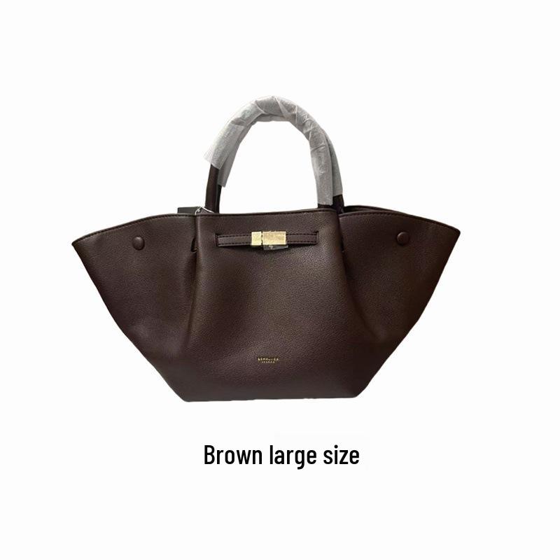 Demellier Wing Large Genuine Leather Tote Handbag