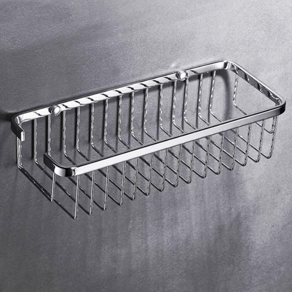 Stainless Steel Shower Caddy Hollow Design Shower Shelf Organizer  Space Saving