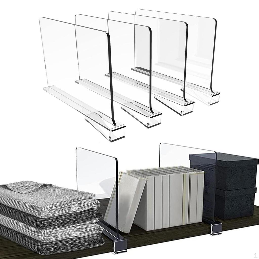 Closet Shelf Dividers Organization Separators for Bathrooms