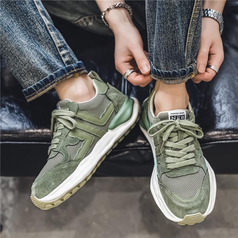 Мужская противоскользящая износостойкая модная повседневная и спортивная обувь с сеткой — фото 14