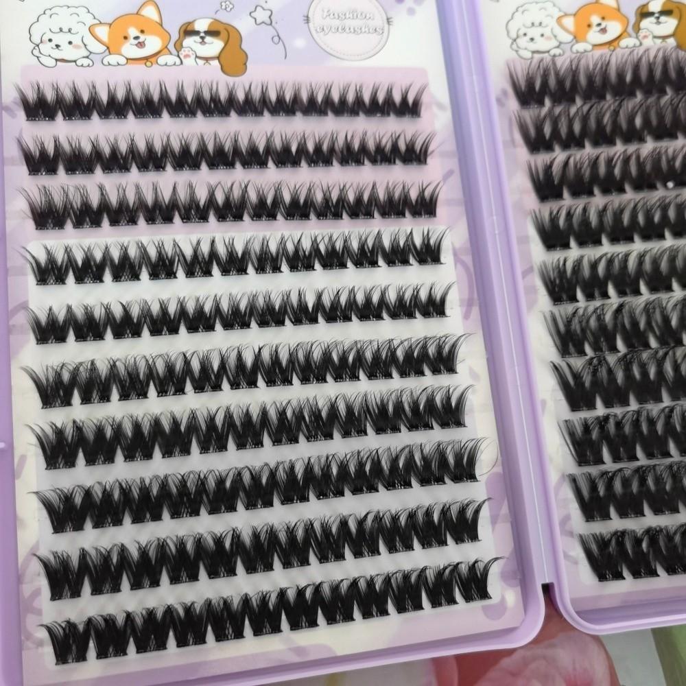 10/20/32Rows 12-16MM Thick Grafting Fake Eyelashes Curvature D DIY Lashes Extension Daily