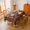 Verdickte Tischdecke aus Baumwolle und Leinen mit Ölgemälde-Stil und floralem High-End-Feeling für das Esszimmer