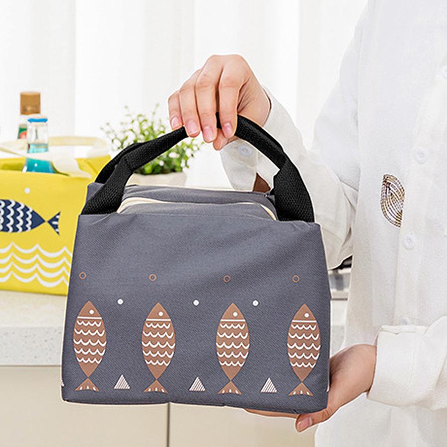 Cartoon Children's Lunch Bag Thermal Insulation Aluminum Film High Quality Waterproof Oxford Cloth Portable Lunch Bags Tote New