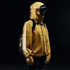 Li Ning CF Su Wan Long Jia Reflective Breathable Hooded Outdoor Waterproof Windproof Warm Jacket Men Jacket Ochre ACFU005-5