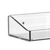 2Pcs Clear Acrylic Floating Shelves Waterproof Wall Shelves Modern Display Shelves for Bathroom Bedroom Kitchen Living Room