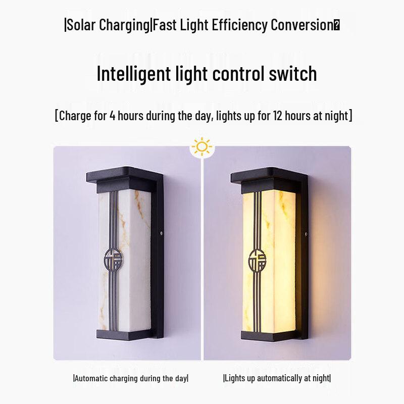 New Chinese Style Solar LED Outdoor Wall Lamp