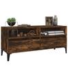 TV Cabinet Smoked Oak 100 x 34.5 x 44.5 cm Engineered Wood