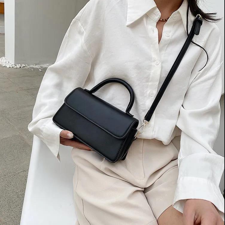 Women's Vintage Single Shoulder Bag Solid Color Casual Messenger Bag Elegant Versatile Handbag