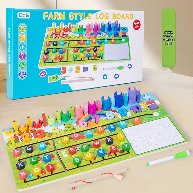 Toddler Number Puzzle Blocks for Early Education and Brain Development Ages 1-3 Boys & Girls