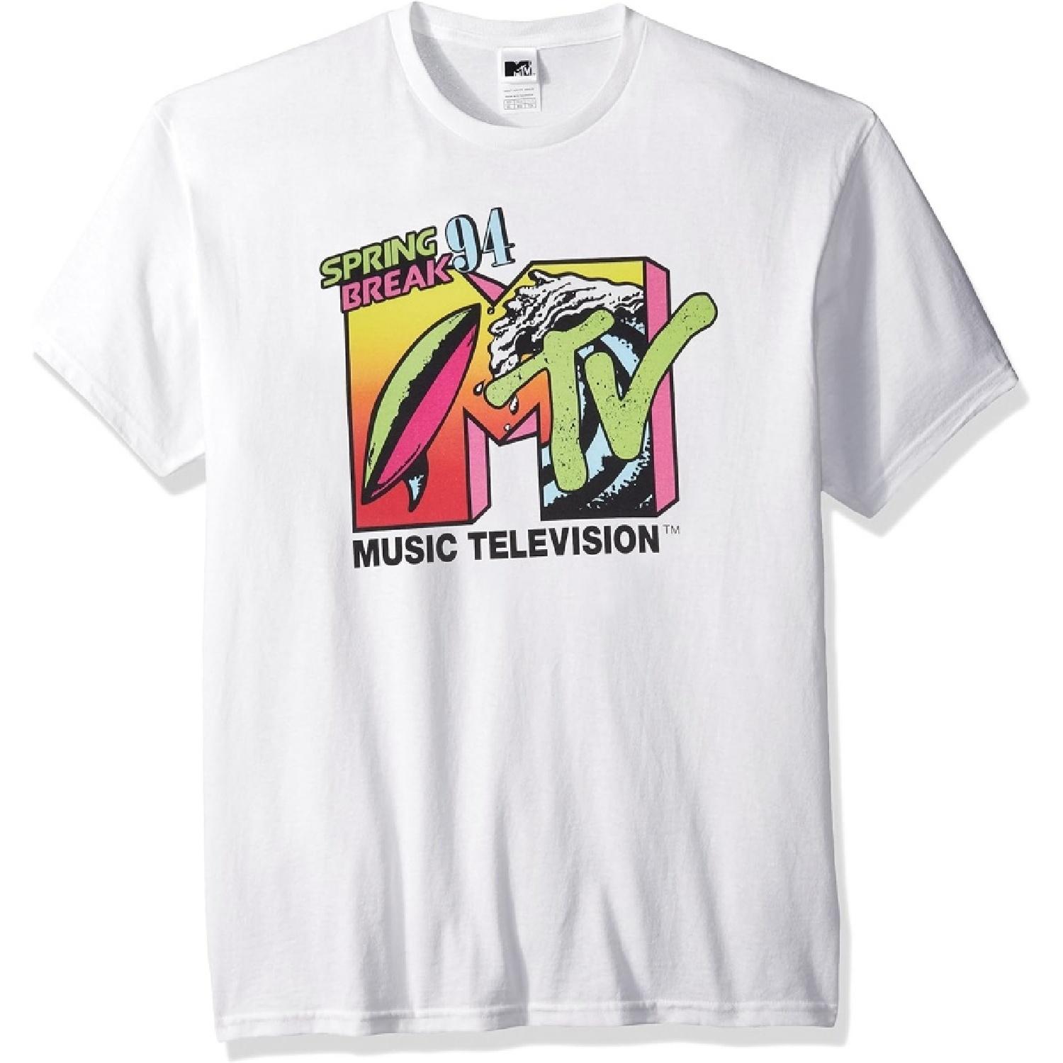 MTV Mens Springbreak 94 Logo T-shirtT-Shirt XXXXXL белый