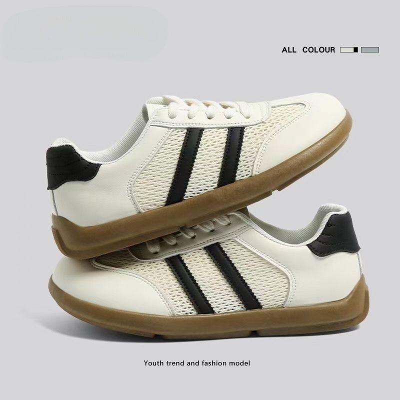 

[Fanfuna] Mesh breathable German training shoes women s 2025 summer explosion comfortable soft sole round head women s shoes fashion board shoes 40