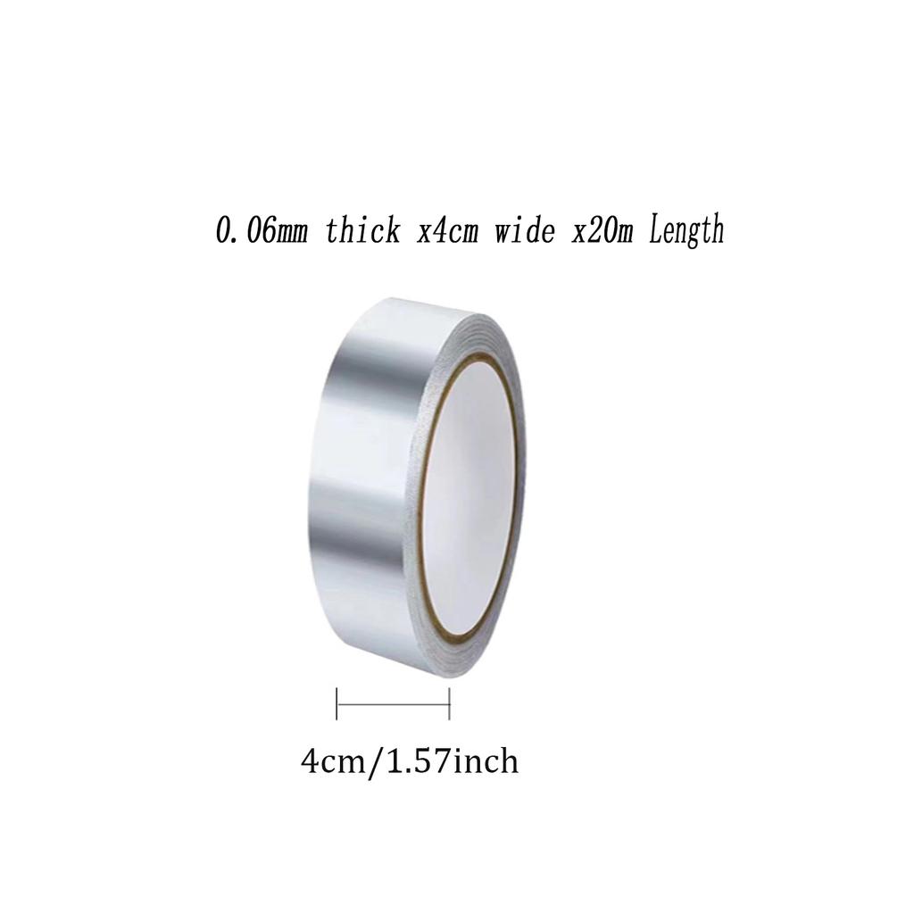 High Temperature Resistant Aluminum Foil Tape Kitchen Pipe Repairs Tape Adhesive Sealing Box Heat Insulation Leak-proof Tape