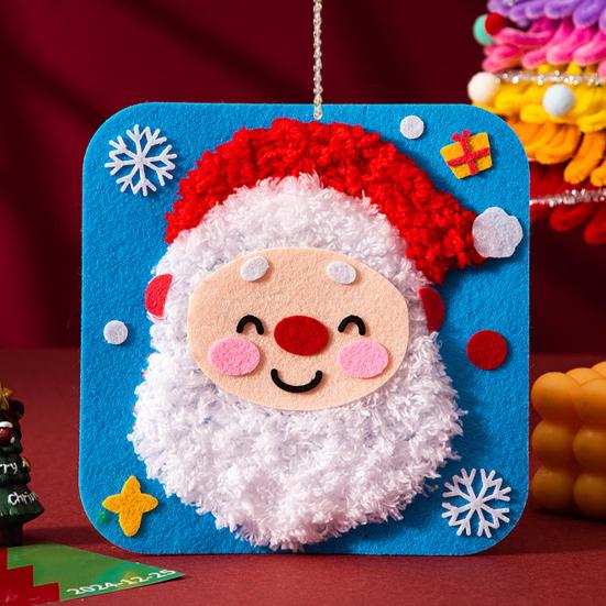 DIY Christmas Embroidery Kit for Beginners Cute Santa/Stocking/Gingerbread Sewing Projects Xmas