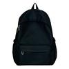 TS JYL laptop bag,Women Student Backpack Korean Style Solid Color Simple Junior High Bag