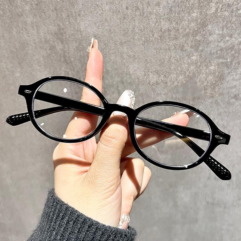 

Прозрачная овальная оправа для компьютерных очков для женщин и мужчин, блокирующая синий свет, круглая оправа для очков, оптические очки, эллиптические очки