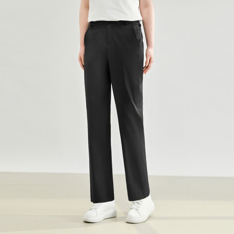 

Cigarette Pants Msshe Plus-Size Women s Clothing 2026 Spring Collection for Plus-Size Women Straight-Leg Baguette Pants Summer Cropped Women s Pants Trousers - Black in Stock 3XL