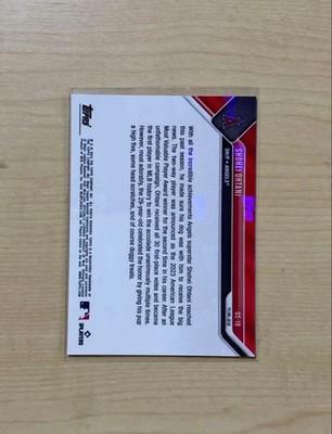 2023 Topps Now OS-19 Shohei Ohtani Câine Păcăleală Angels Dodgers MVP AL Card