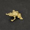Brass Frog Shelf Decors Accent Animal Figurines Tabletop Centerpieces Home Decorations Retro Frog Decorative Objects