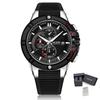 MEGIR Watches for Men Chronograph Fashion Sports Wristwatch Silicone Strap Waterproof Multi-functional Quartz Watch Clock 2095