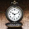 Antique Steampunk ACDC Hells Bell Quartz Pocket Watch Retro Necklace Pendant