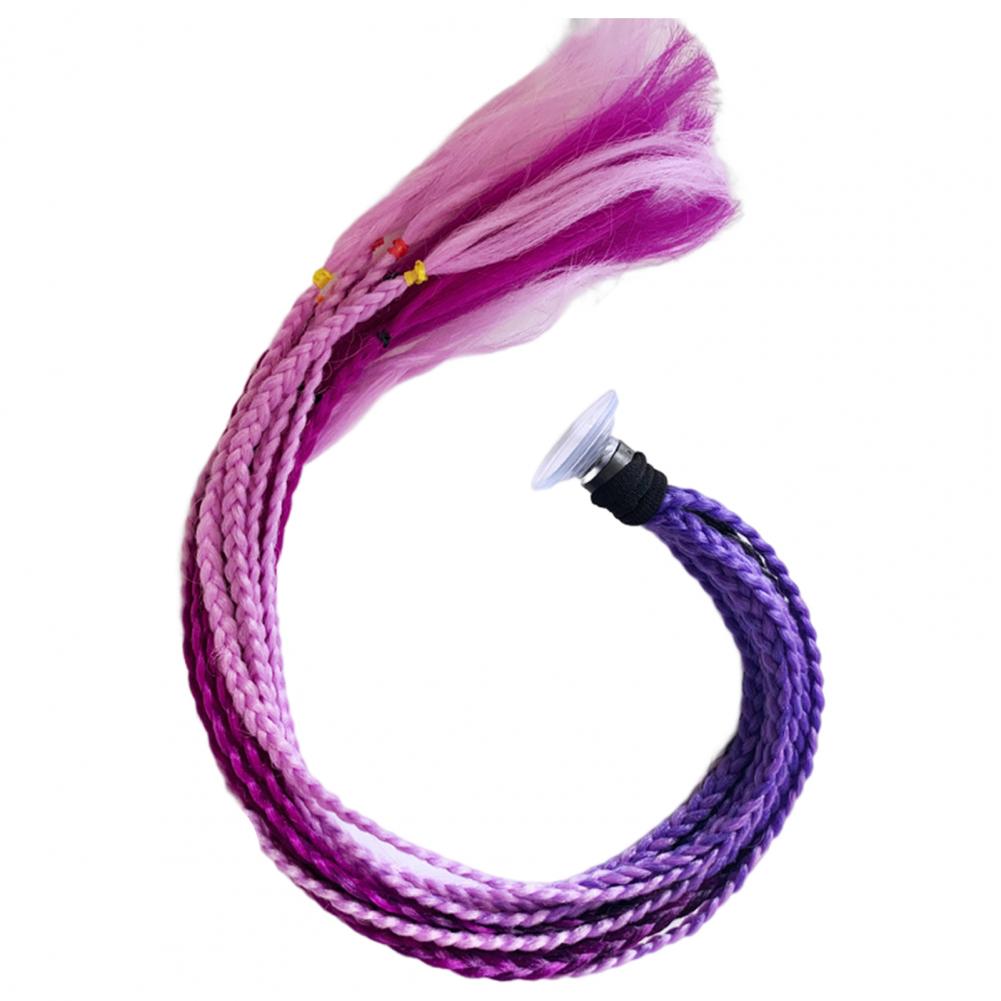

24Inch Helmet Braid Pigtails Ponytail For Women Motorcycle Helmet Braid Ponytail Motorbike Pigtails Braids Ponytail With Sucker