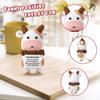 TOYMIS Positive Cow Crochet, Positive Cow Knitted Cow Crochet Cow Pattern Knitted Cow Wool Crochet Doll for Party Decorations Encouragement Gifts