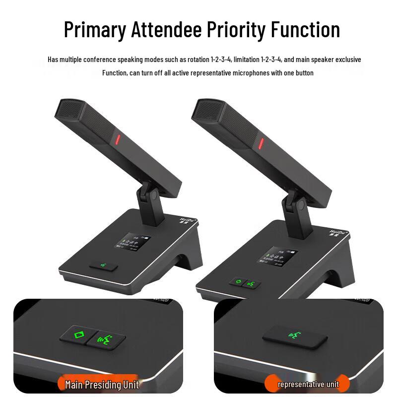 Huidu QH-550 Professional Wireless Conference Microphone System (CN version)