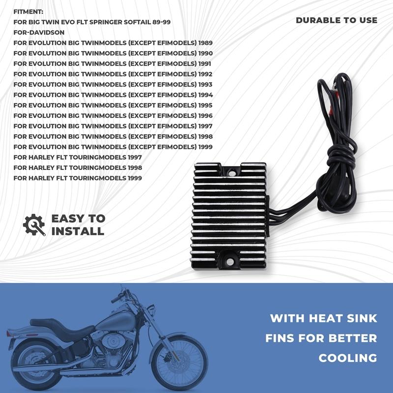 XF220306 Motorcycle Voltage Regulator Rectifier For  Big Twin EVO FLT Springer Softail 1989-1999 74519-88-A58X