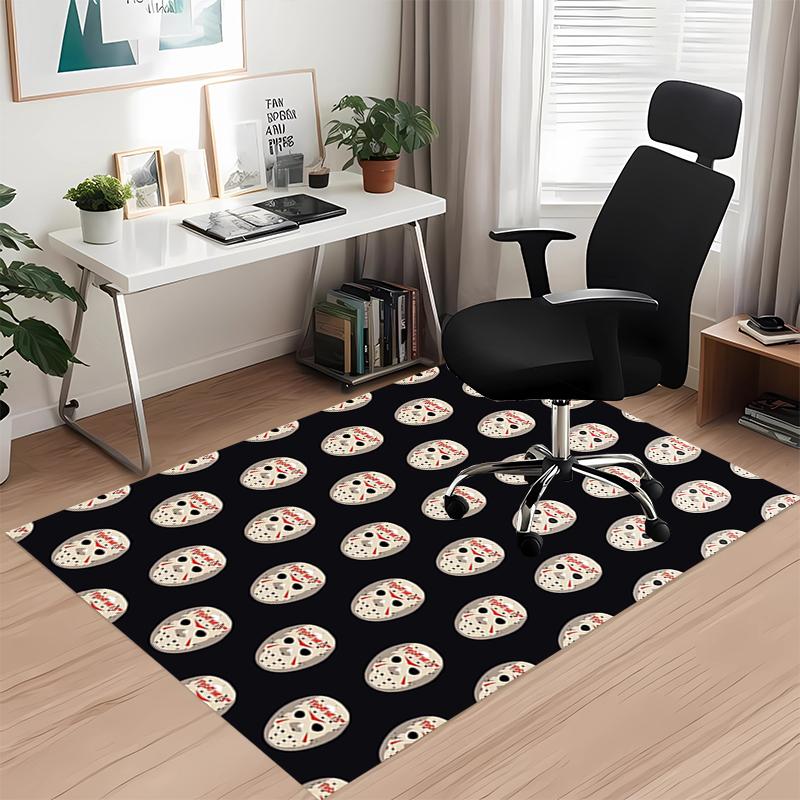 Halloween horror Printed Carpet, for Office Chair Living Room Bedroom Kitchen Room Decor Gifts.