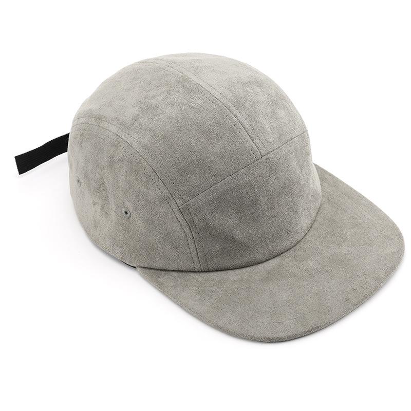 Fashion Retro Solid Color Suede Wide Edge Baseball Cap Shows the Face Small Men's and Women's Trend Hip-hop Hat Can Be Worn In All Seasons