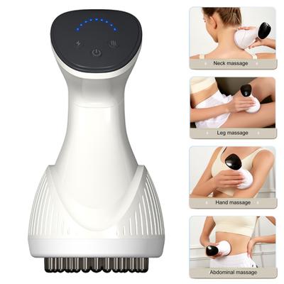 Electric Meridian Brush 9/12 Levels Adjustable Pain Relief Legs Arm Belly Body Massager with Red Light Heat Vibration Lymphatic Drainage Massager Tool