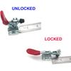 201A Horizontal Toggle Clamp Quick-release Toggle Clamps Set 27kg/60lbs Holding Capacity Anti-slip Hold Down Hand Clip Tool