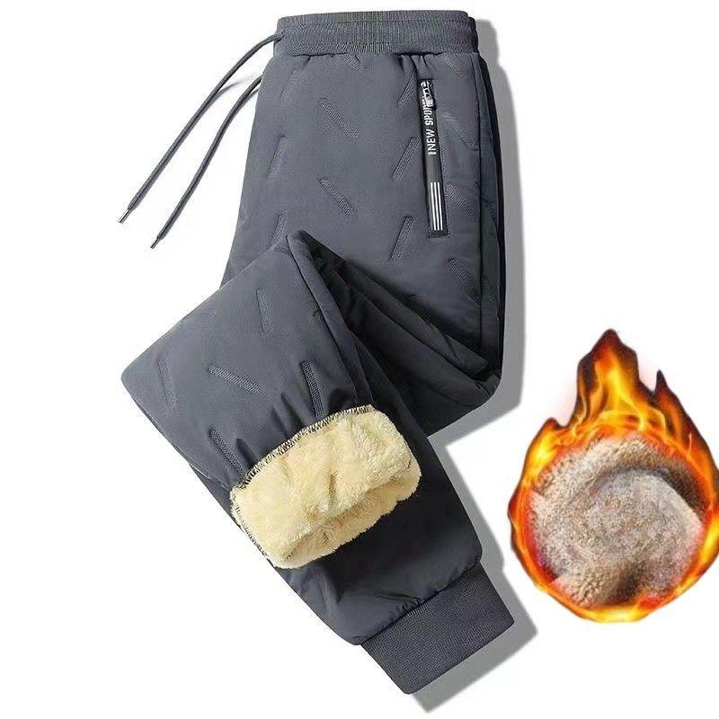 

Распродажа, улавливание утечек, внешняя торговля, изъятие, пуховые брюки с наполнителем, мужские зимние толстые теплые брюки из берберского флиса... 5XL