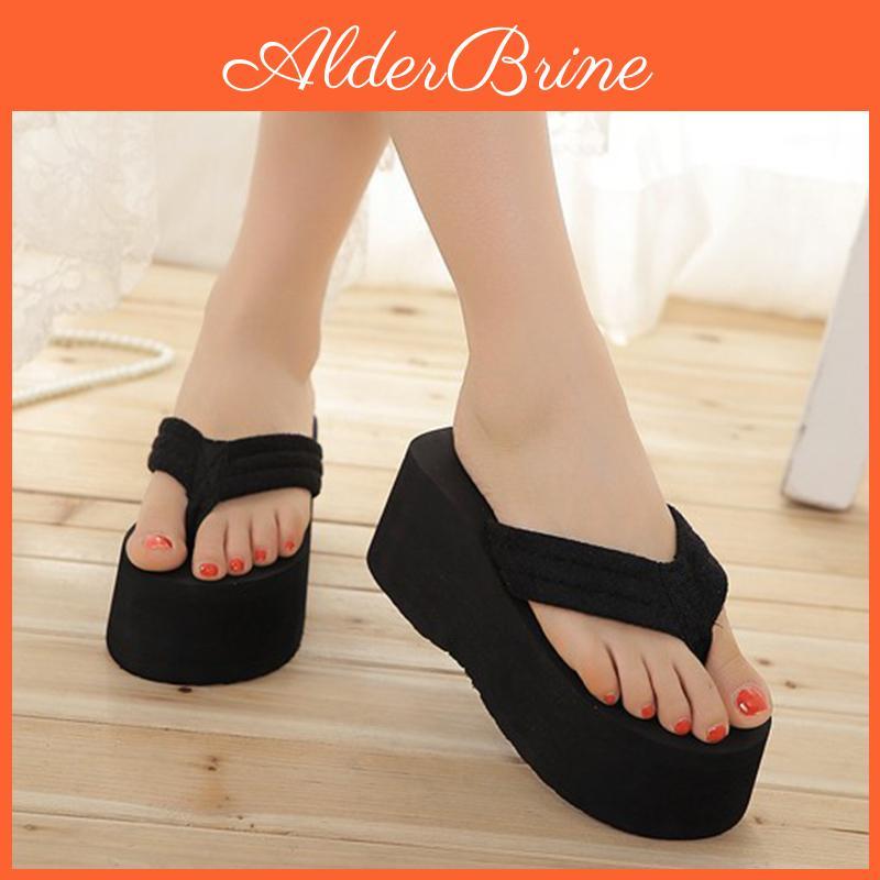 Stylish Womens Beach Sandals With Trendy Wedge Platform Slippers