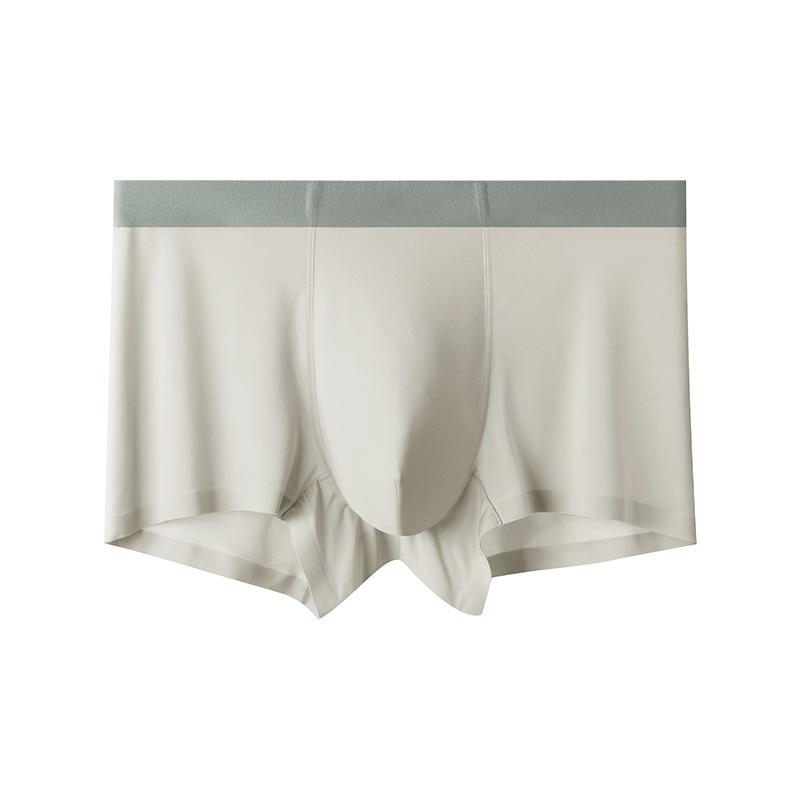 Men's Spring and Summer Pure Cotton 7A Mulberry Silk Antibacterial Briefs