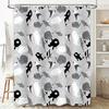 Whale Shower Curtain Set Waterproof Ocean Animal Pattern Bathroom Decor Whale Lover Gift Sea Life Fabric Backdrop Vintage Coasta