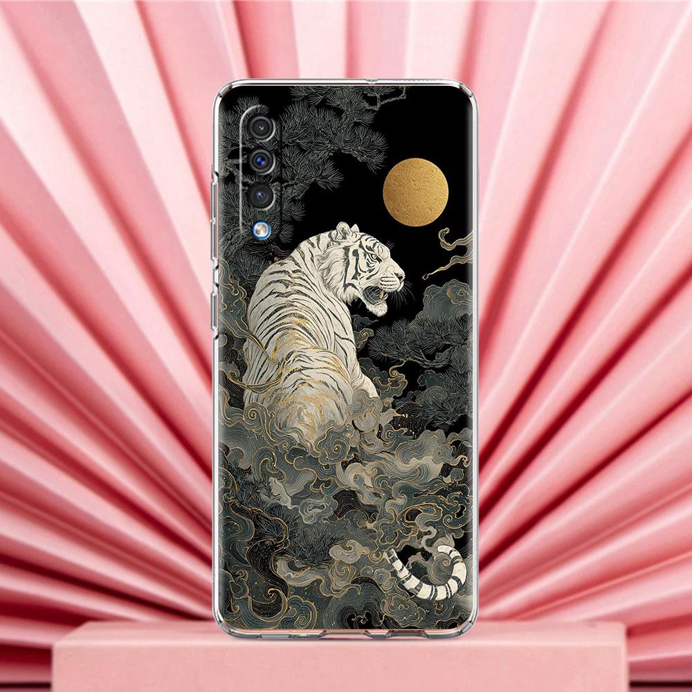 Phone Case For Samsung A56 A36 A26 A24 A16 A14 A12 A32 A50 A70 A22 A40 A34 A54 A42 A52 5G A04s A06 Cover Cool Animal Tiger Lion
