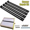 4pcs Furniture Repair Accessory Bracket with Screws Furniture Repair Kit Mounting Brackets for Wooden/Chipboard/MDF Drawers