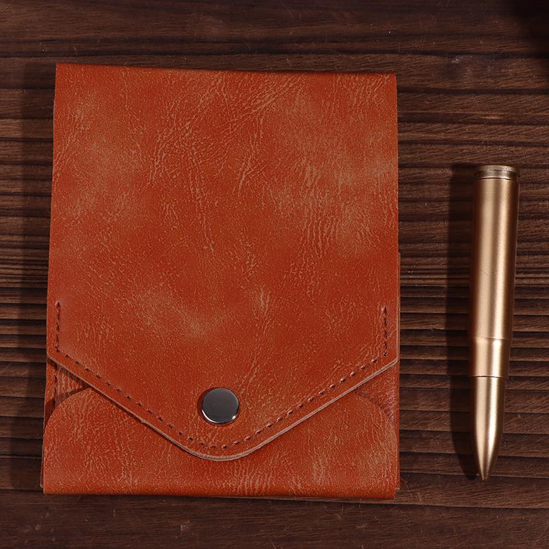 Multifunctional Compact Wallet Bi-Fold Id Card Clip With Pen Minimalist Wallet For Daily Commuting Business And Travel