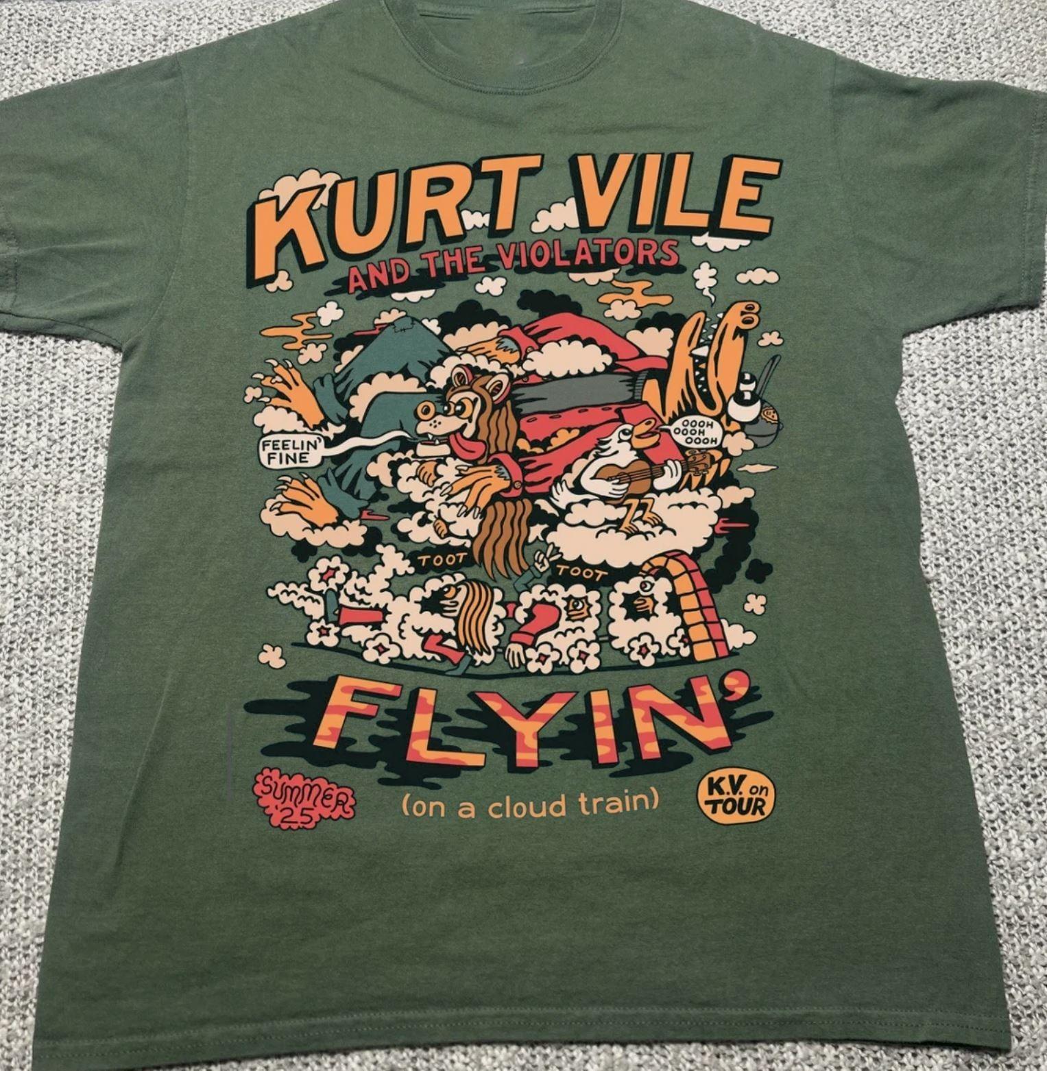 Футболка Kurt Vile and The Violators Summer 25 Tour Полный размер S-4XL M
